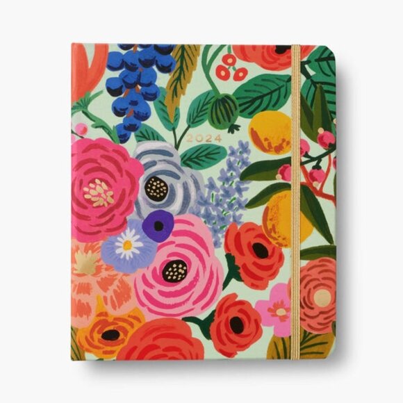 2024 GARDEN PARTY 17-MONTH HARD-COVERED PLANNER - Picture 1 of 6
